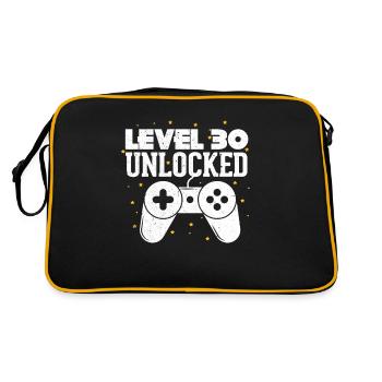 Niveau 30 30e anniversaire 30 ans de cadeau de jeu - Sac Retro - noir/or - Dos