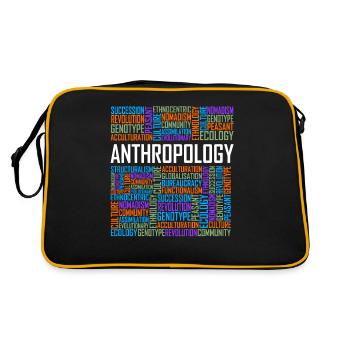 Anthropology Words - Retro Bag - black/gold - Back