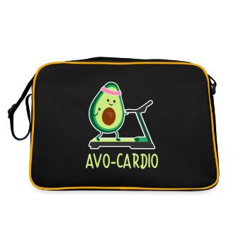 Avocardio Avocado Gym Cardio Training - Sac Retro - noir/or - Dos