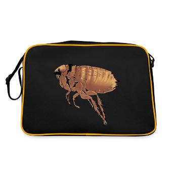 Puces puces vermine ravageurs insectes nature - Sac Retro - noir/or - Dos