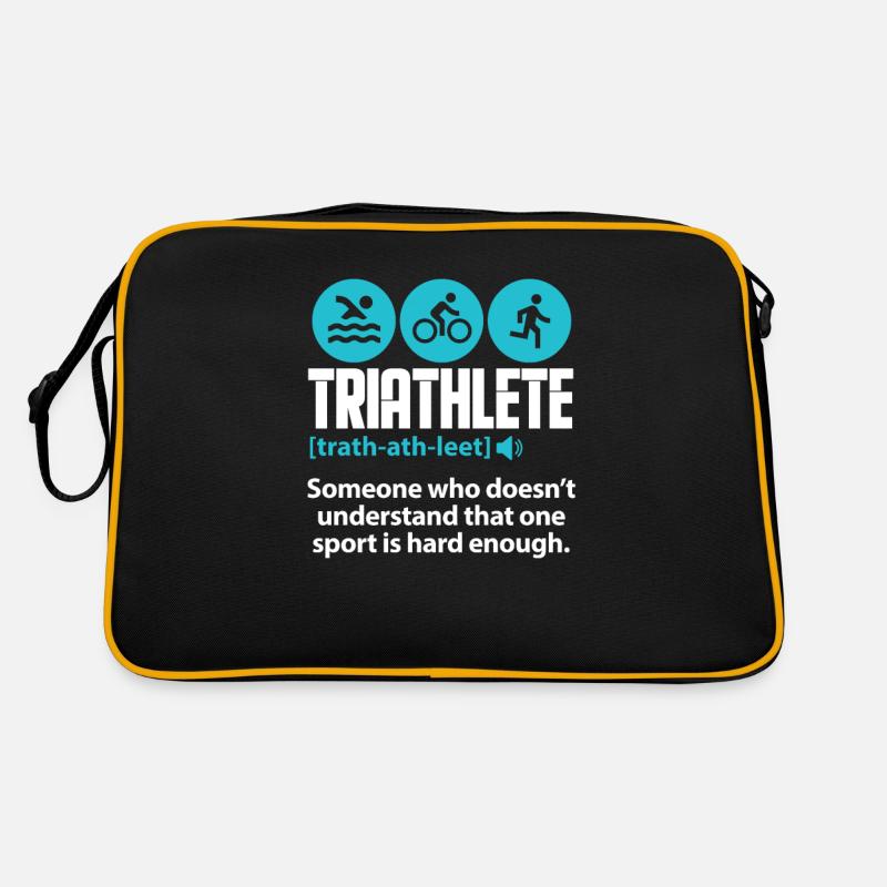 Triathlon - Retro Bag - black/gold