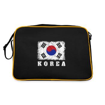 Drapeau de Corée du Sud - Sac Retro - noir/or - Dos