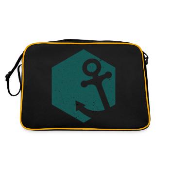 Polygon anchor - Retro Bag - black/gold - Back