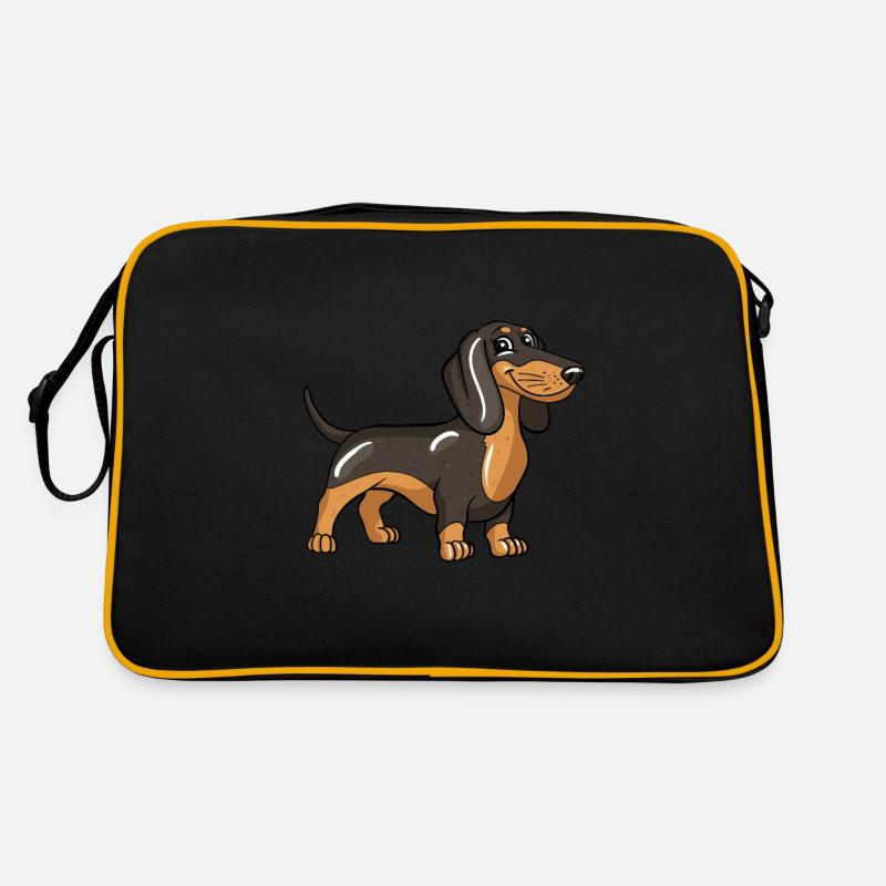 Dackel Hund Retro Tasche