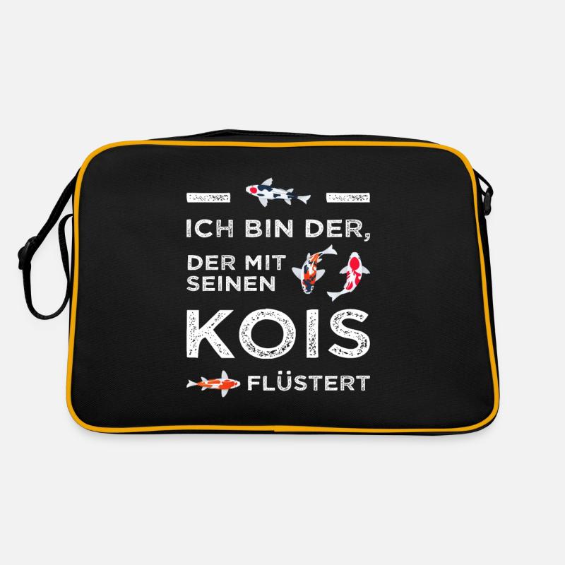 Der mit seinen Kois flüstert Koi Karpfen Japan Retro Tasche