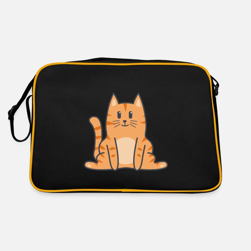 Katze Katzen Kitten Retro Tasche