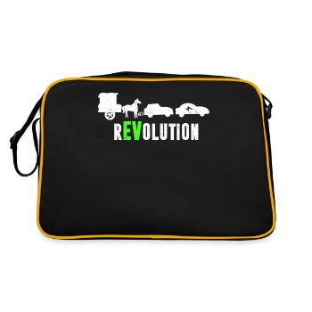 Funny electric car rEVolution electric mobility - Retro Bag - black/gold - Back
