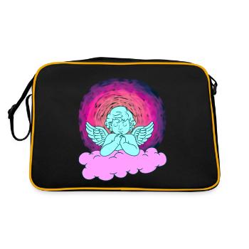 Angel Heavenly Cloud Beyond Guardian Angel - Retro Bag - black/gold - Back