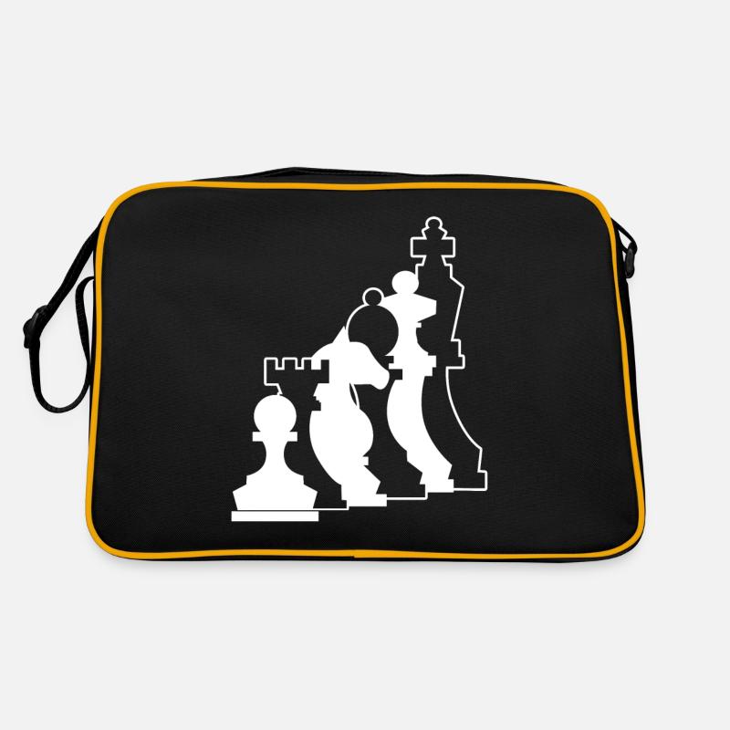 Chess player chess master chess - Retro Bag - black/gold