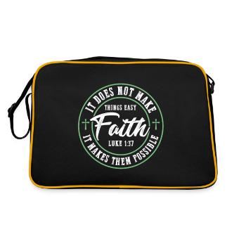 Parole de la Bible - Sac Retro - noir/or - Dos