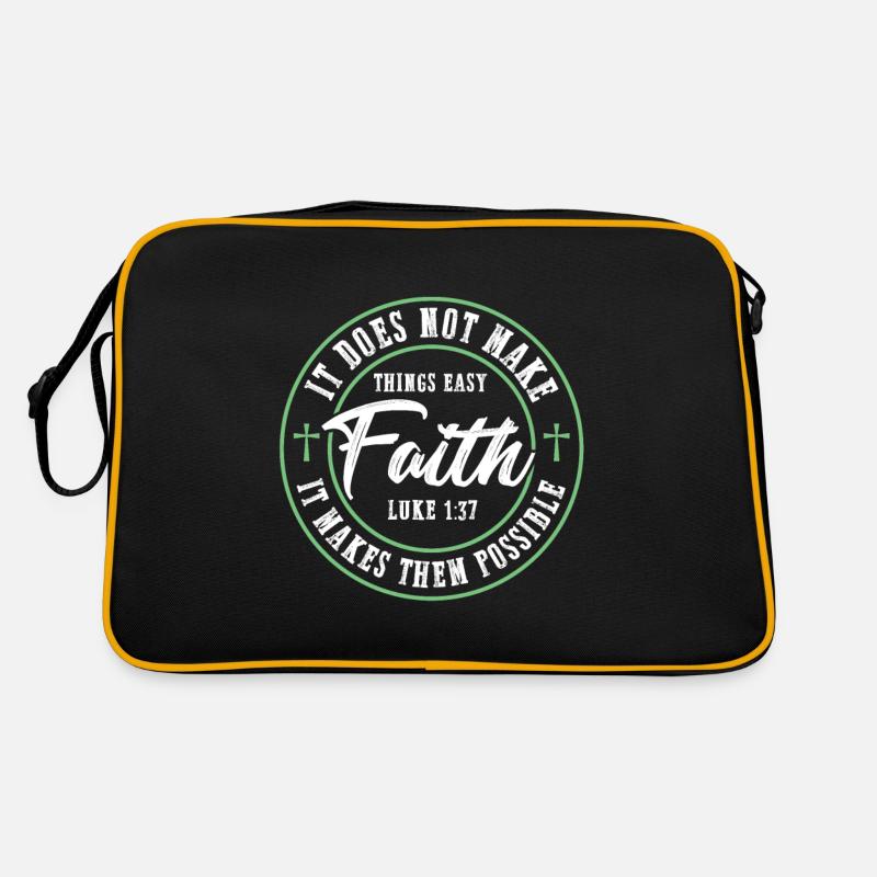 Glaube Spruch Bibelvers Retro Tasche