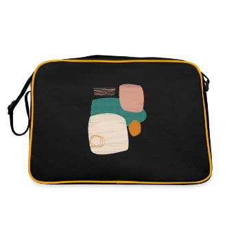 art abstrait - Sac Retro - noir/or - Dos