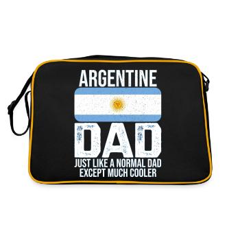 Tee-shirt drapeau argentin père argentin - Sac Retro - noir/or - Dos