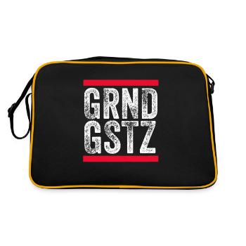 Basic Law Corona Virus birthday gift idea - Retro Bag - black/gold - Back