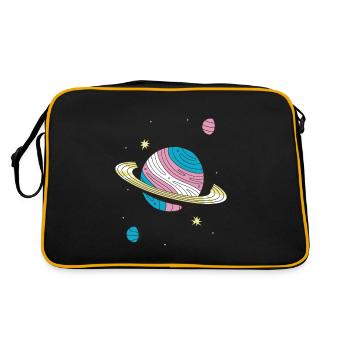 Transgender Planet Transgender Nonbinary Trans - Retro Bag - black/gold - Back
