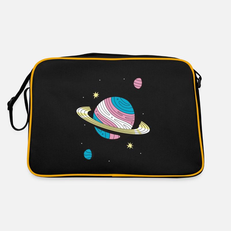 Transgender Planet Transgender Nonbinary Trans Retro Bag