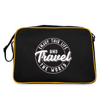 Voyage voyage disant voyage nature - Sac Retro - noir/or - Dos