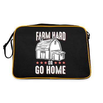 Ferme dur ou rentre à la maison drôle - Sac Retro - noir/or - Dos