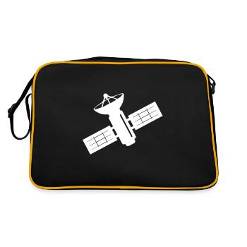 Satellite orbite spatiale idée cadeau - Sac Retro - noir/or - Dos