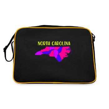États-Unis État: Caroline du Nord - Sac Retro - noir/or - Dos