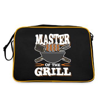 Master Grill Grillmeister Griller - Retro Tasche - Schwarz/Gold - Hinten