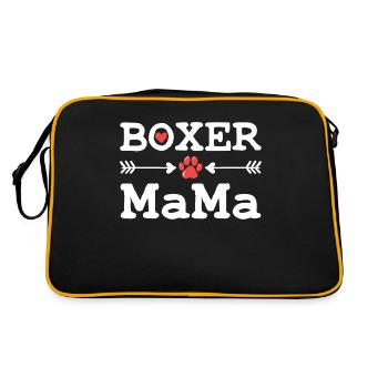 Chien Boxer - Sac Retro - noir/or - Dos