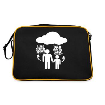 Linux server mostly - Retro Bag - black/gold - Back