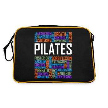 Pilates Words - Retro Bag - black/gold - Back