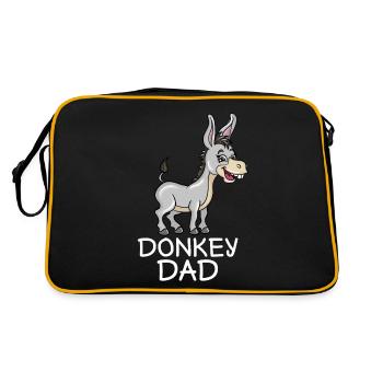 Papa âne - Sac Retro - noir/or - Dos