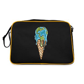 Fusion du cône de crème glacée mondiale - Sac Retro - noir/or - Dos