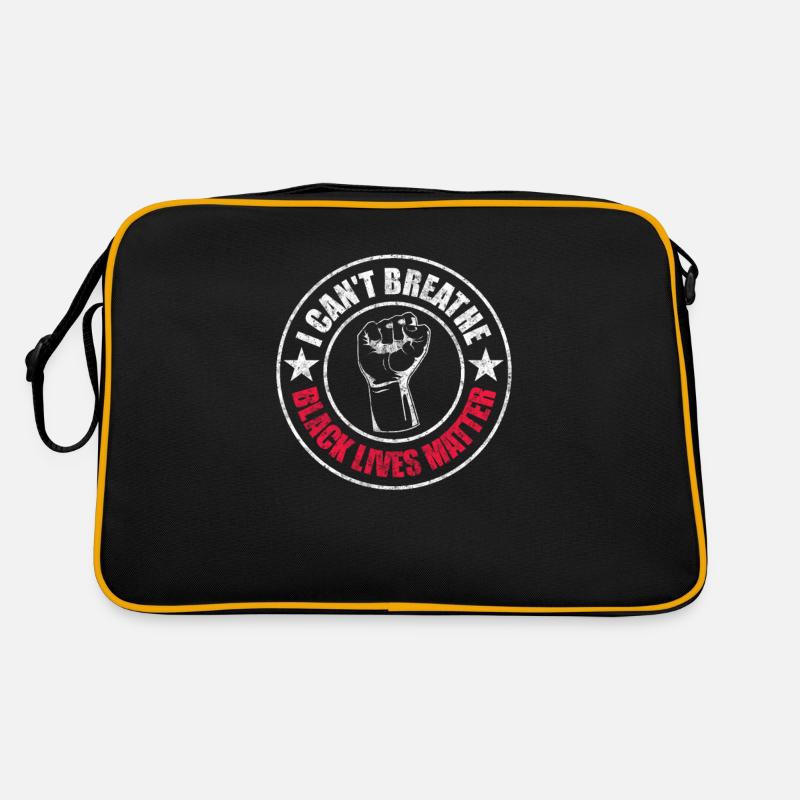 Black Lives Matter I can't breathe Retro Bag