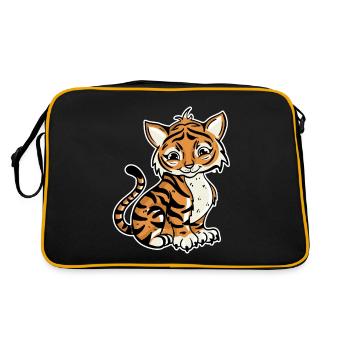 Tiger - Retro Bag - black/gold - Back