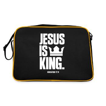 Jésus - Sac Retro - noir/or - Dos