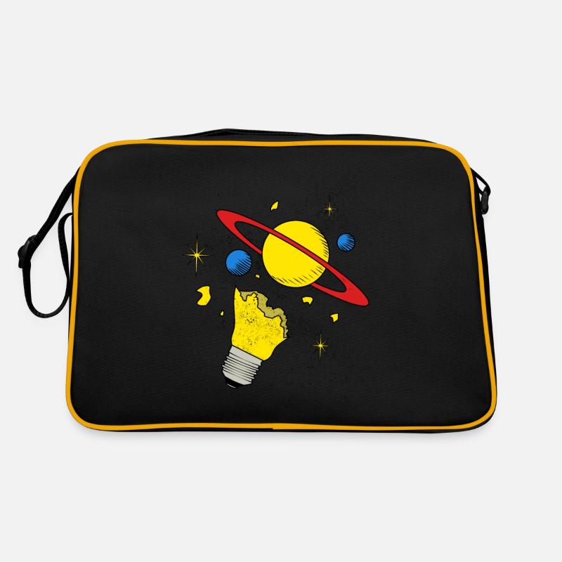Planet vintage space universe orbit all Retro Bag