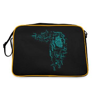 Computer scientist computer science programmer nerd geek - Retro Bag - black/gold - Back