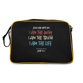 Jésus - Sac Retro - noir/or - Dos
