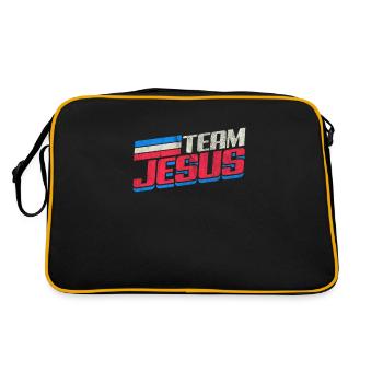 Jésus - Sac Retro - noir/or - Dos