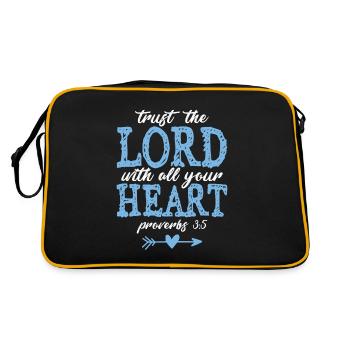 Verset biblique foi dieu amour - Sac Retro - noir/or - Dos