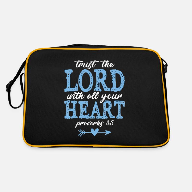 Bibelvers Faith Gott Liebe Retro Tasche