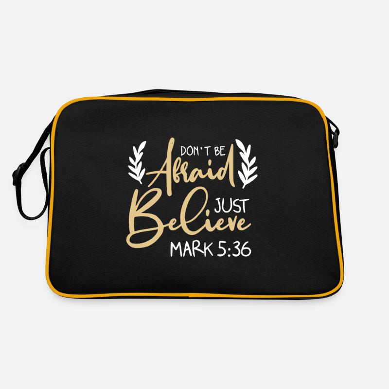 Bibelvers Glaube Jesus Retro Tasche