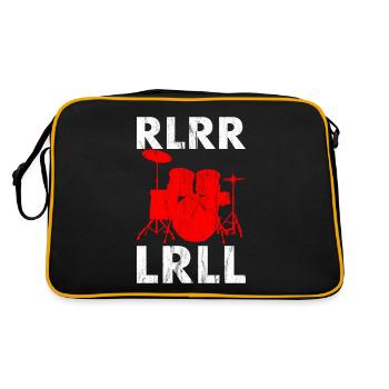 Batterie batteur batterie batterie cadeau - Sac Retro - noir/or - Dos