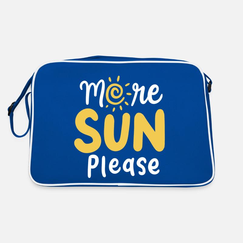 Sonne Strand Braun Retro Tasche