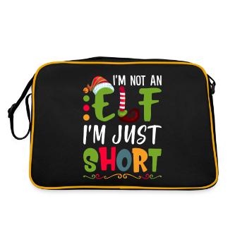 Je ne suis pas un elfe, je suis juste un petit sarcasme drôle - Sac Retro - noir/or - Dos