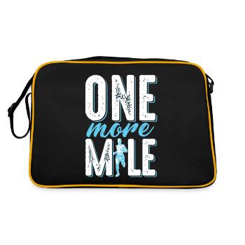 Run Run Run Saying - Retro Bag - black/gold - Back