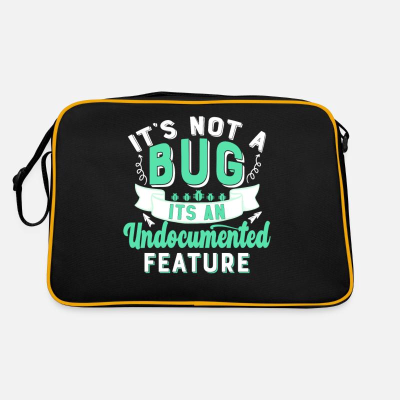 Computer Scientist Computer engineer Gifts Shirt - Retro Tasche - Schwarz/Gold