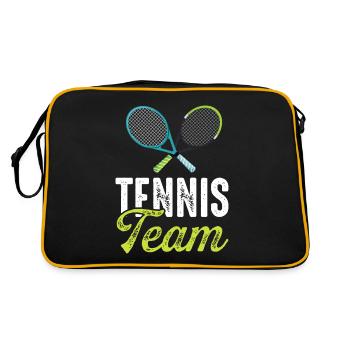 Tennis team tennis racket - Retro Bag - black/gold - Back