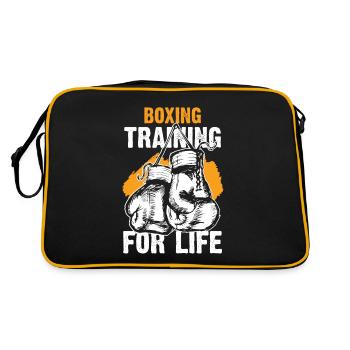 Boxing sport boxing gloves - Retro Bag - black/gold - Back