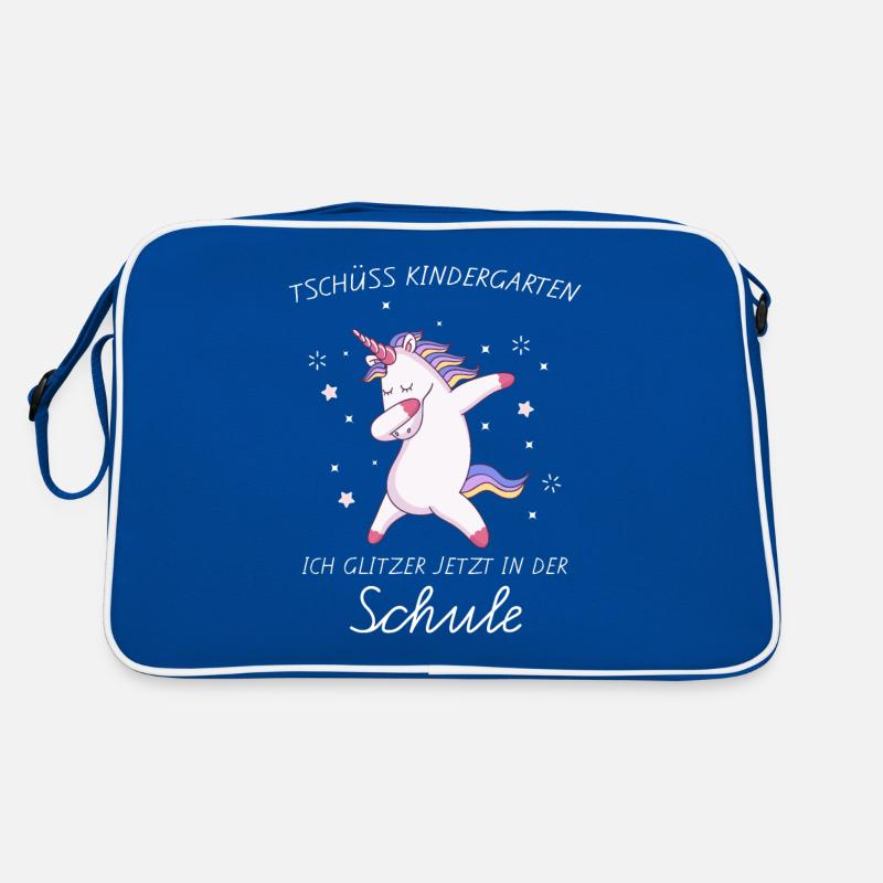 Dabbing Einhorn Geschenk zur Einschulung Retro Tasche