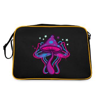 Champignons psychédéliques - Sac Retro - noir/or - Dos