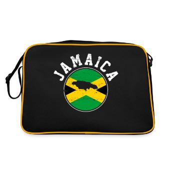 Jamaika - Retro Tasche - Schwarz/Gold - Hinten